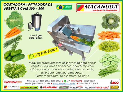 FATIADORA AUTOMÁTICA DE PEPINO MACANUDA VENDAS NO PARANÁ